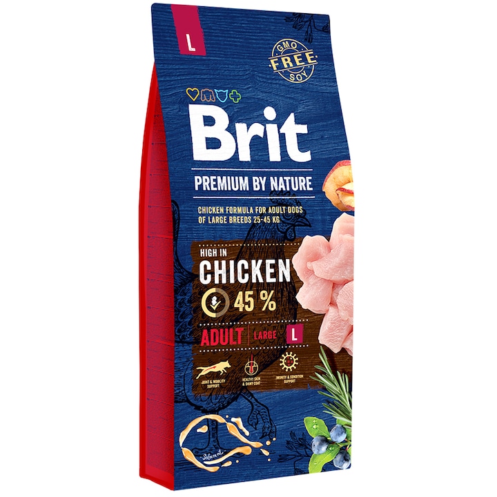 Brit premium adult l 15 kg 3 kg gratuit