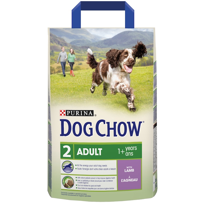 Dog chow puppy miel si orez 2 5 kg